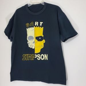 Bart Simpson Black Tee, Large